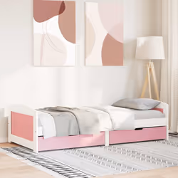 VidaXL 3314679 divano Divano letto Rosa, Bianco - Vista aggiuntiva 4