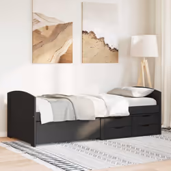 VidaXL 3314682 divano Divano letto Nero - Vista aggiuntiva 4