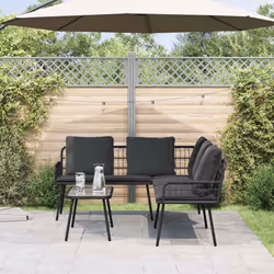 vidaXL Divano con cuscino Grigio x Metallo - Vista aggiuntiva 3