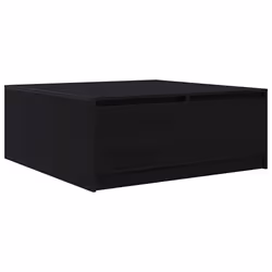 vidaXL Tavolino da Salotto con Cassetti Rovere Nero 100x100x40 cm - Vista aggiuntiva 2
