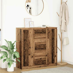 Credenza con Cassetti Legno Antico 100,5x35x98,5 cm Truciolato Vidaxl 913754
