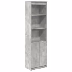 vidaXL Credenza Grigio Cemento 50x35x180 cm in Legno Multistrato - Vista aggiuntiva 2