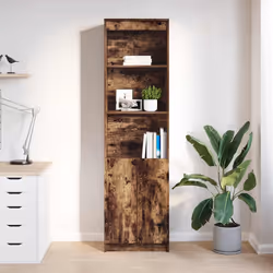 vidaXL Credenza Rovere Fumo 50x35x180 cm in Legno Multistrato - Vista aggiuntiva 3