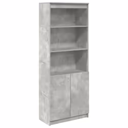 vidaXL Credenza Grigio Cemento 70x35x180 cm in Legno Multistrato - Vista aggiuntiva 2