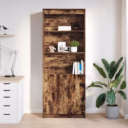 vidaXL Credenza Rovere Fumo 70x35x180 cm in Legno Multistrato - Vista aggiuntiva 3