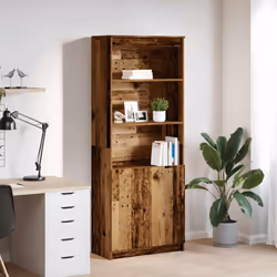 Questa credenza offre sia un aspetto decorativo che praticità, rendendola un'aggiunta perfetta alla tua casa. Materiale stabi ...