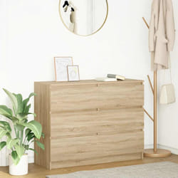 Vidaxl - Credenza Rovere Sonoma 100x35x76 cm in Legno Multistrato 464948