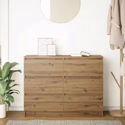 vidaXL Credenza Rovere Artigianale 100x35x76 cm in Legno Multistrato - Vista aggiuntiva 3