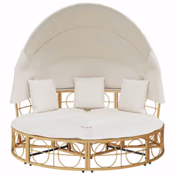 VidaXL 4108235 letto per esterni Crema - Vista aggiuntiva 6