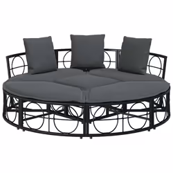 VidaXL 4108236 letto per esterni Grigio - Vista aggiuntiva 6