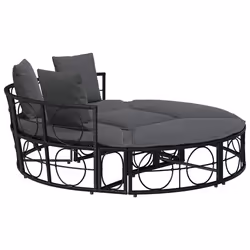 VidaXL 4108236 letto per esterni Grigio - Vista aggiuntiva 7