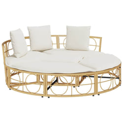 VidaXL 4108237 letto per esterni Crema