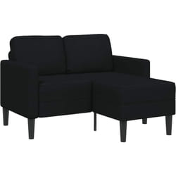 Vidaxl - Divano 2 Posti con Chaise longue a l Nera 125 cm in Tessuto 543373