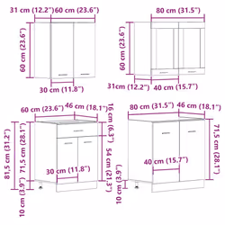 VidaXL 3328574 credenza e mobile per stanza da pranzo - Vista aggiuntiva 8