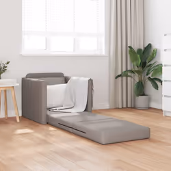 vidaXL Divano Letto con cuscino Talpa 74 x 77 x 81 cm Tessuto - Vista aggiuntiva 3
