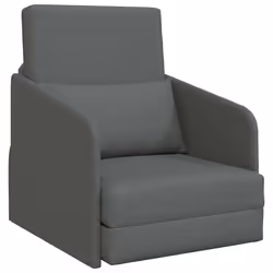 vidaXL Divano letto Grigio scuro 65 x 80 x 83 cm Tessuto - Vista aggiuntiva 2