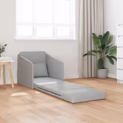 vidaXL Divano letto Grigio Nuvola 65 x 80 x 83 cm Tessuto - Vista aggiuntiva 3