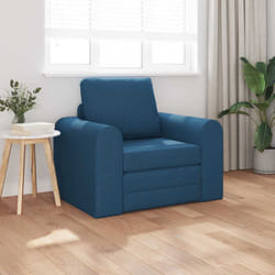 vidaXL Divano letto Blu 98 x 71 x 83 cm Tessuto