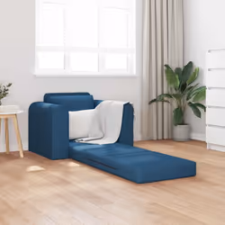 vidaXL Divano letto Blu 98 x 71 x 83 cm Tessuto - Vista aggiuntiva 3