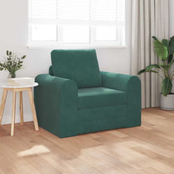 vidaXL Divano letto Verde scuro 98 x 71 x 83 cm Velluto
