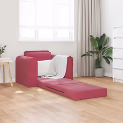 vidaXL Divano letto Rosso vino 98 x 71 x 83 cm Velluto - Vista aggiuntiva 3