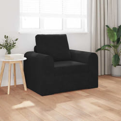 vidaXL Divano letto Nero 98 x 71 x 83 cm Velluto