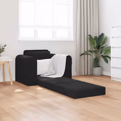 vidaXL Divano letto Nero 98 x 71 x 83 cm Velluto - Vista aggiuntiva 3