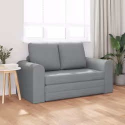 vidaXL Divano letto Grigio chiaro 148 x 71 x 83 cm Tessuto - Vista aggiuntiva 3