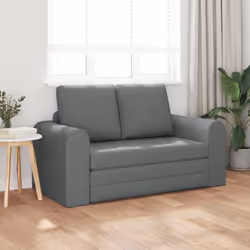 vidaXL Divano letto Grigio scuro 148 x 71 x 83 cm Tessuto - Vista aggiuntiva 3