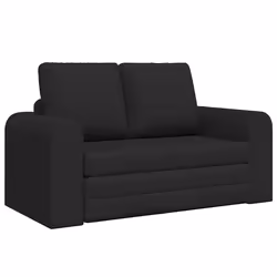 vidaXL Divano letto Nero 148 x 71 x 83 cm Tessuto - Vista aggiuntiva 2