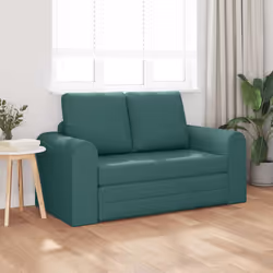 vidaXL Divano letto Verde scuro 148 x 71 x 83 cm Tessuto - Vista aggiuntiva 3