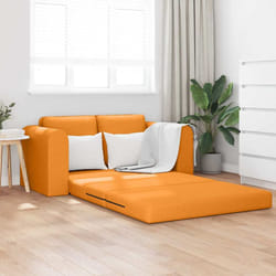 vidaXL Divano letto Giallo scuro 148 x 71 x 83 cm Tessuto