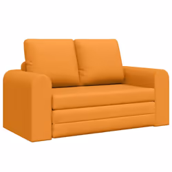 vidaXL Divano letto Giallo scuro 148 x 71 x 83 cm Tessuto - Vista aggiuntiva 2