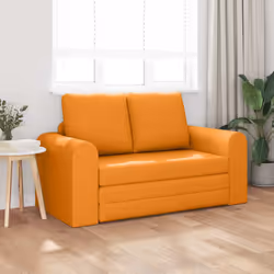 vidaXL Divano letto Giallo scuro 148 x 71 x 83 cm Tessuto - Vista aggiuntiva 3