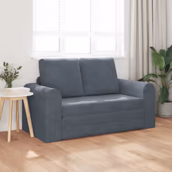 vidaXL Divano letto Grigio scuro 148 x 71 x 83 cm Velluto - Vista aggiuntiva 3