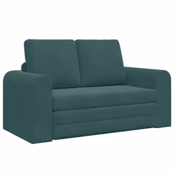 vidaXL Divano letto Verde scuro 148 x 71 x 83 cm Velluto - Vista aggiuntiva 2