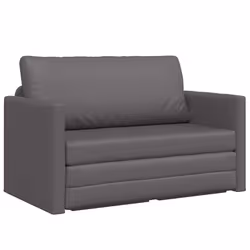 vidaXL Divano letto Grigio 124 x 71 x 78 cm Pelle Artificiale - Vista aggiuntiva 2
