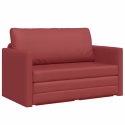 vidaXL Divano letto Rosso vino 124 x 71 x 78 cm Pelle Artificiale - Vista aggiuntiva 2