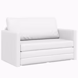 vidaXL Divano letto Bianco 124 x 71 x 78 cm Pelle Artificiale - Vista aggiuntiva 2