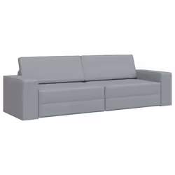 vidaXL Divano-letto da pavimento Grigio chiaro 245 x 78 x 77 cm - Vista aggiuntiva 2