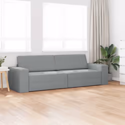 vidaXL Divano-letto da pavimento Grigio chiaro 245 x 78 x 77 cm - Vista aggiuntiva 3