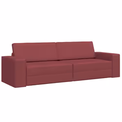 vidaXL Divano-letto da pavimento Rosso vino 245 x 78 x 77 cm Tessuto - Vista aggiuntiva 2