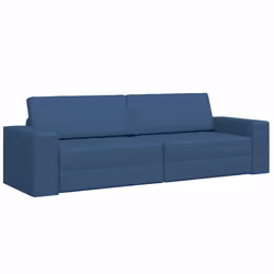 vidaXL Divano-letto da pavimento Blu navy 245 x 78 x 77 cm Tessuto - Vista aggiuntiva 2