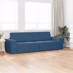 vidaXL Divano-letto da pavimento Blu navy 245 x 78 x 77 cm Tessuto - Vista aggiuntiva 3