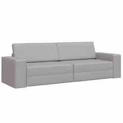 vidaXL Divano-letto da pavimento Grigio nuvola 245 x 78 x 77 cm - Vista aggiuntiva 2
