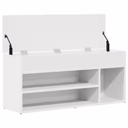 VidaXL 859136 scarpiera Bianco - Vista aggiuntiva 7