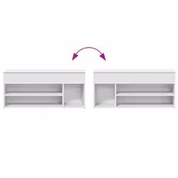 VidaXL 859136 scarpiera Bianco - Vista aggiuntiva 8