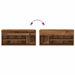 VidaXL 859143 scarpiera Legno - Vista aggiuntiva 7