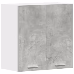 vidaXL Pensile da Cucina Grigio Cemento 60x31x60 cm Legno Multistrato - Vista aggiuntiva 2