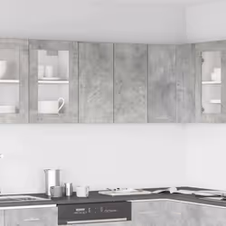 vidaXL Pensile da Cucina Grigio Cemento 60x31x60 cm Legno Multistrato - Vista aggiuntiva 3